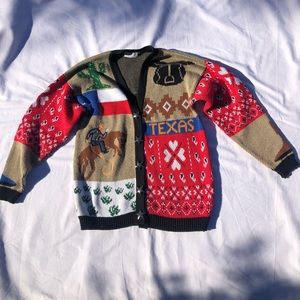 Vintage Texas print cardigan